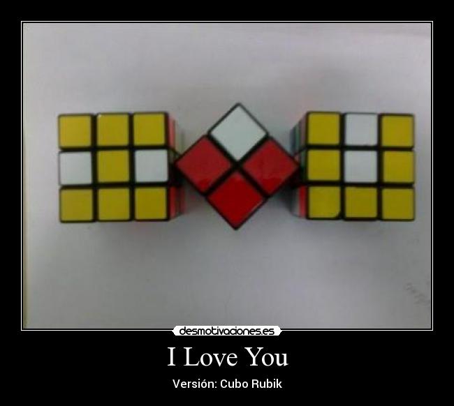 I Love You - Versión: Cubo Rubik