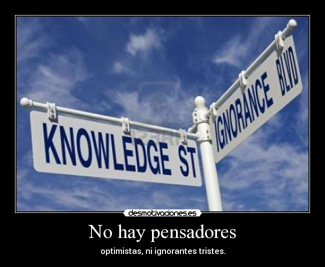 No hay pensadores - 