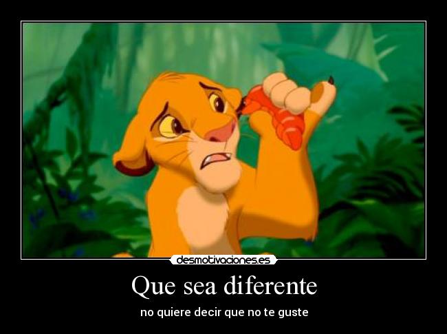 Que sea diferente - 