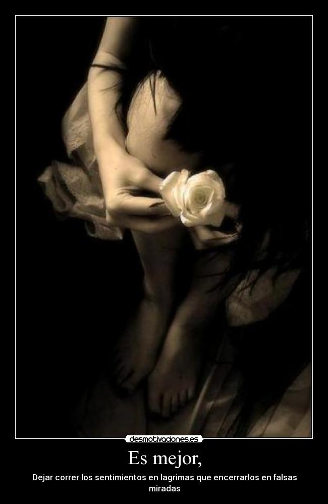 carteles mejor dejar correr sentimientos lagrimas encerrarlos falsas miradas desmotivaciones