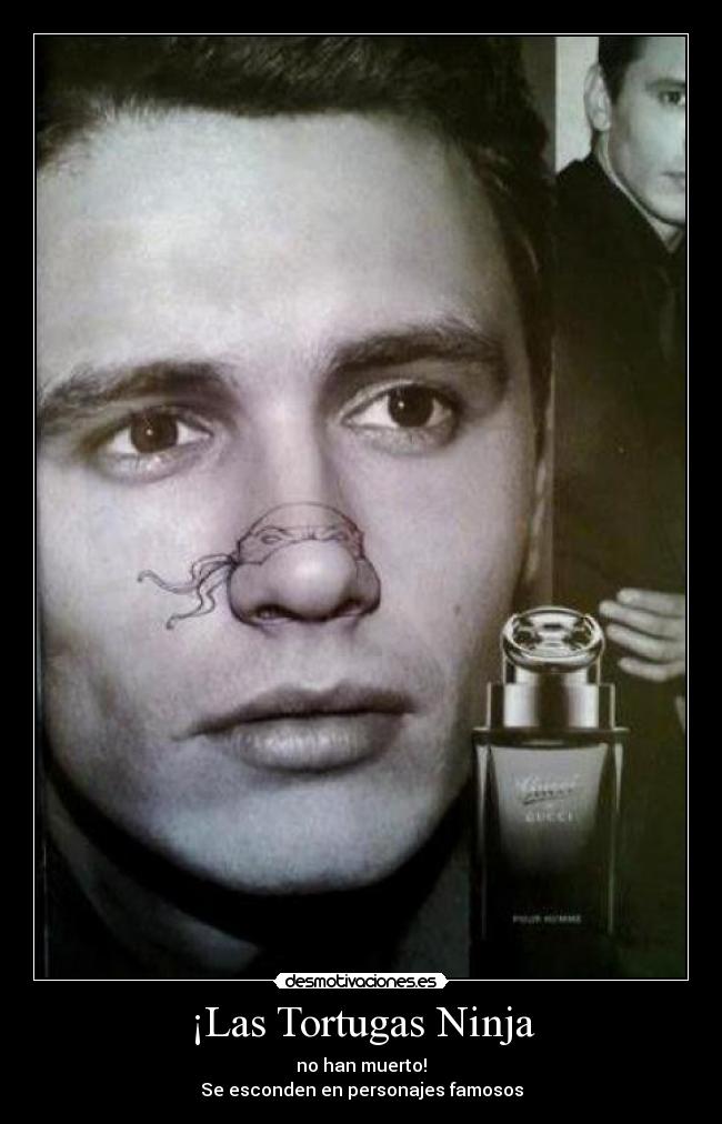 ¡Las Tortugas Ninja - no han muerto!
Se esconden en personajes famosos