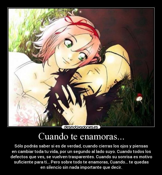 Cuando te enamoras... -