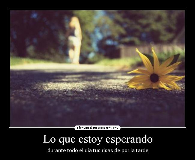 Lo que estoy esperando -