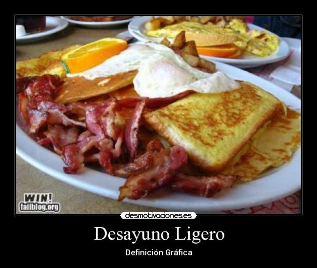 carteles desayuno breaksfast ligero definicion grafica desmotivaciones