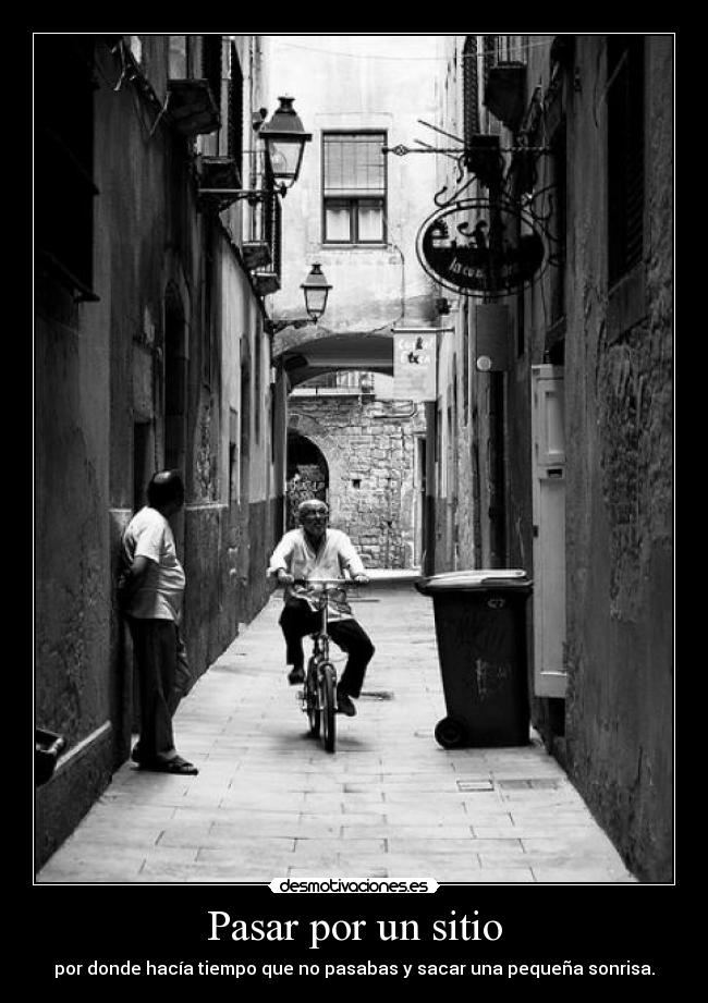 Pasar por un sitio - 