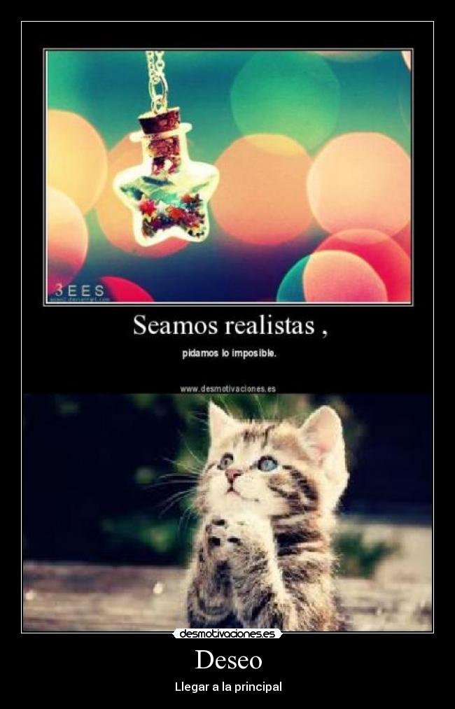 Deseo - Llegar a la principal
