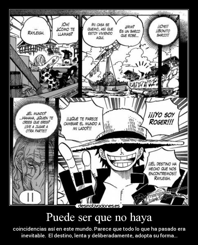 carteles one piece rayleigh roger comienzo desmotivaciones