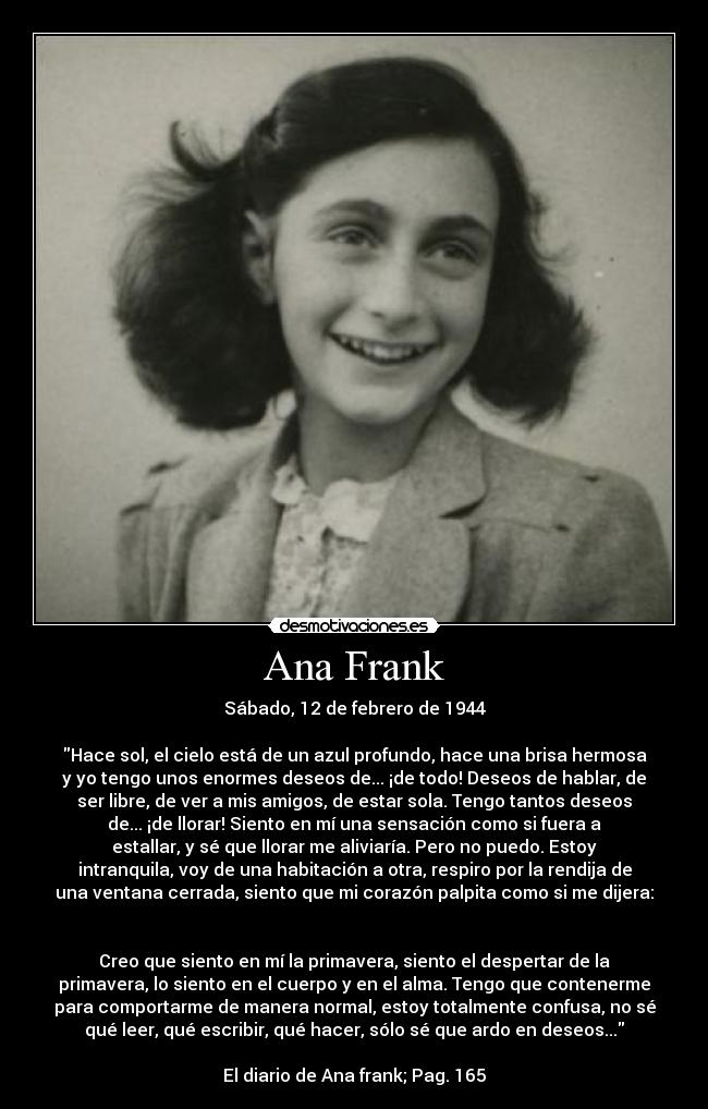 carteles diario ana frank desmotivaciones