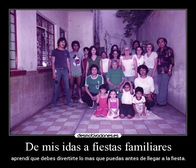 De mis idas a fiestas familiares - 