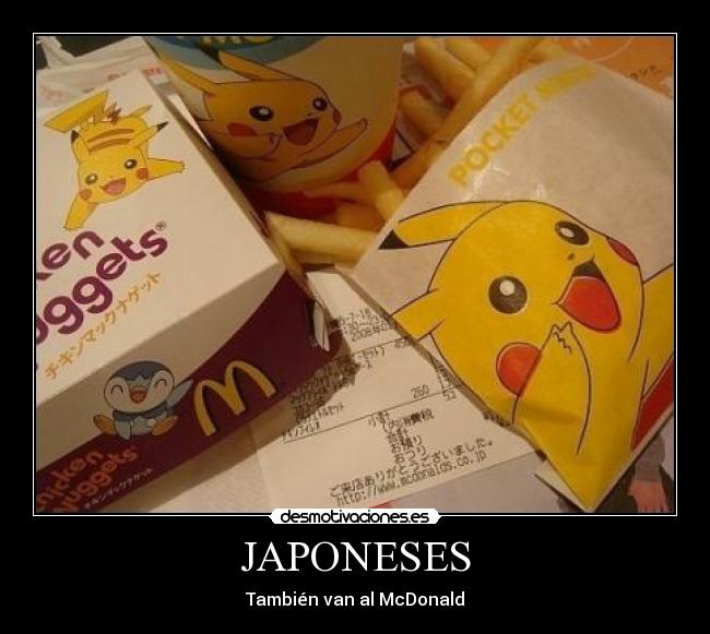 JAPONESES - También van al McDonald