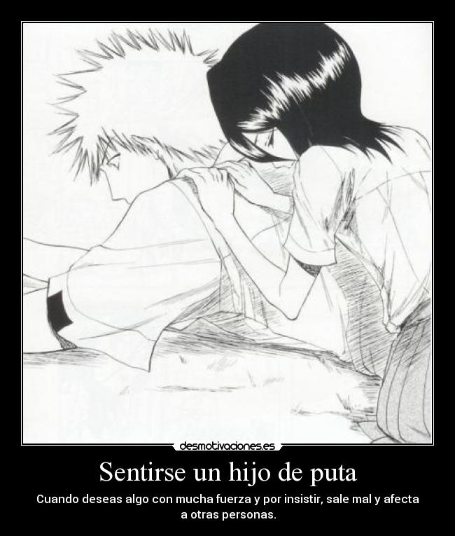 carteles bleach sentirse puta desmotivaciones