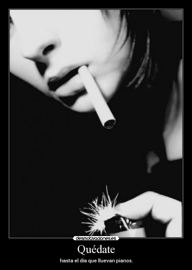 Quédate - hasta el día que lluevan pianos.