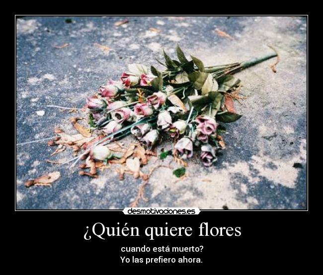 ¿Quién quiere flores - 