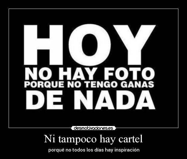Ni tampoco hay cartel - 
