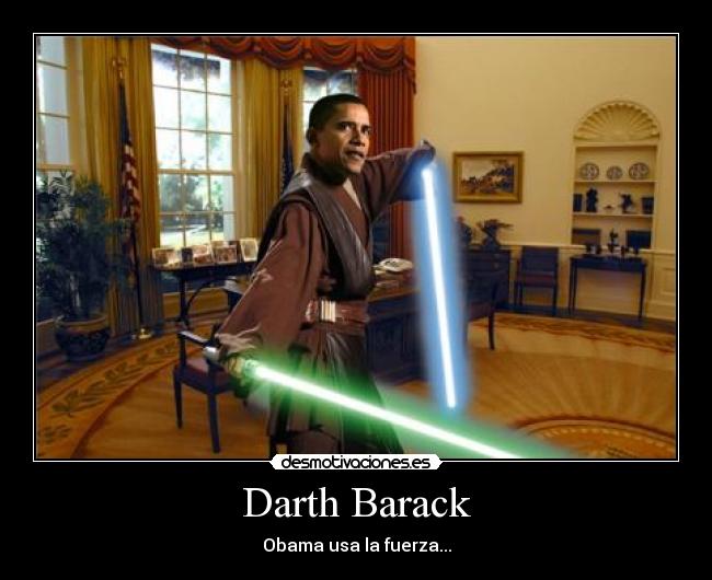 Darth Barack - Obama usa la fuerza...