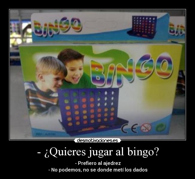 - ¿Quieres jugar al bingo? - 