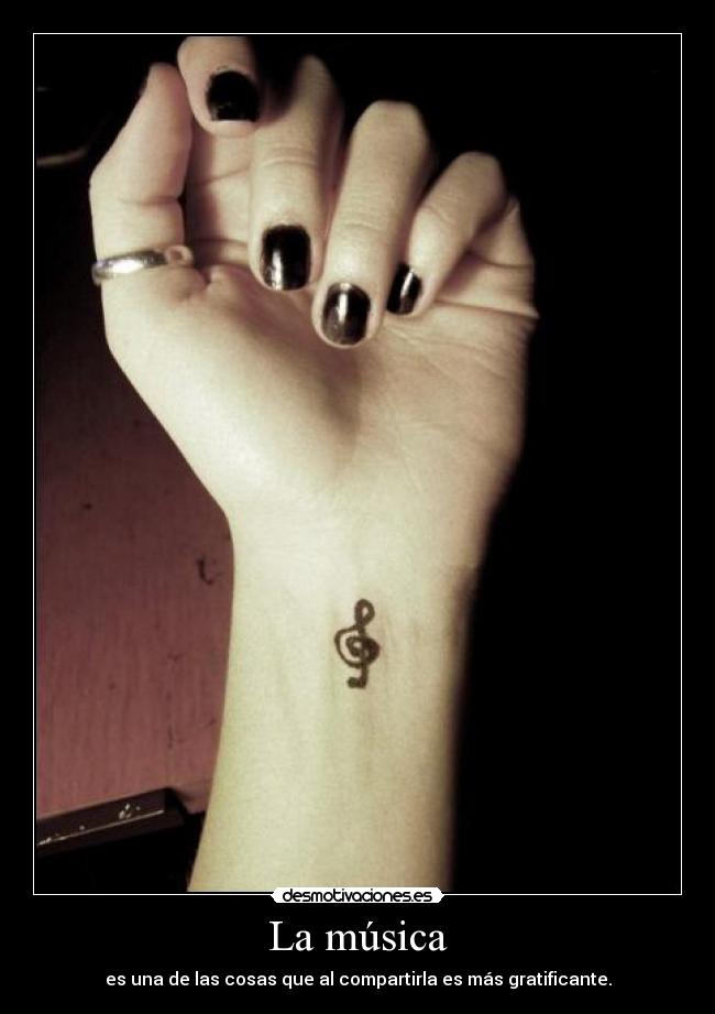 La música - es una de las cosas que al compartirla es más gratificante.