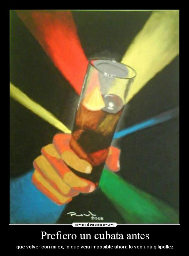 carteles prefiero cubata antes desmotivaciones