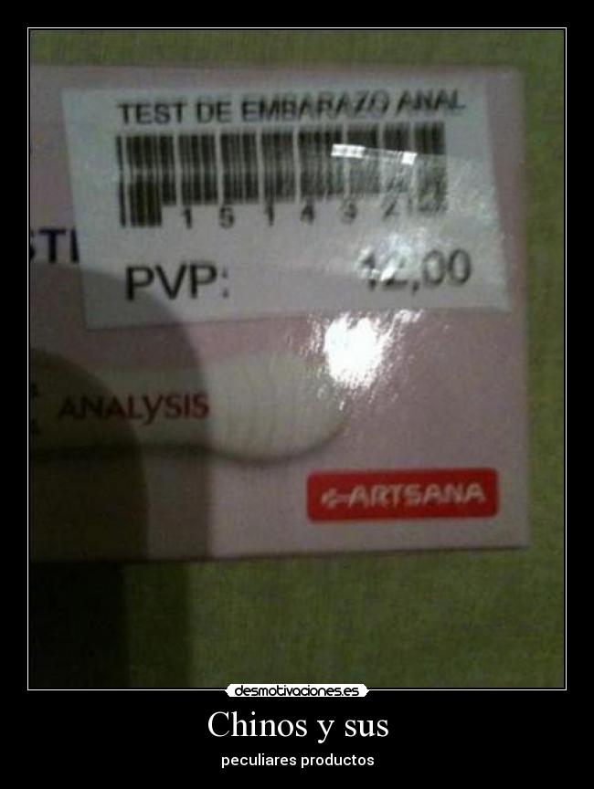 Chinos y sus - peculiares productos