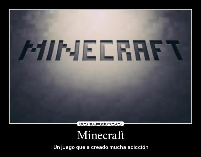 carteles minecraft desmotivaciones