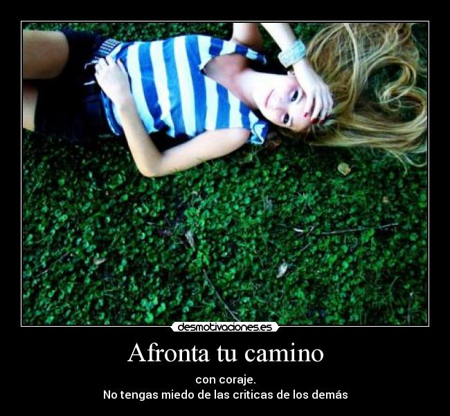 Afronta tu camino -