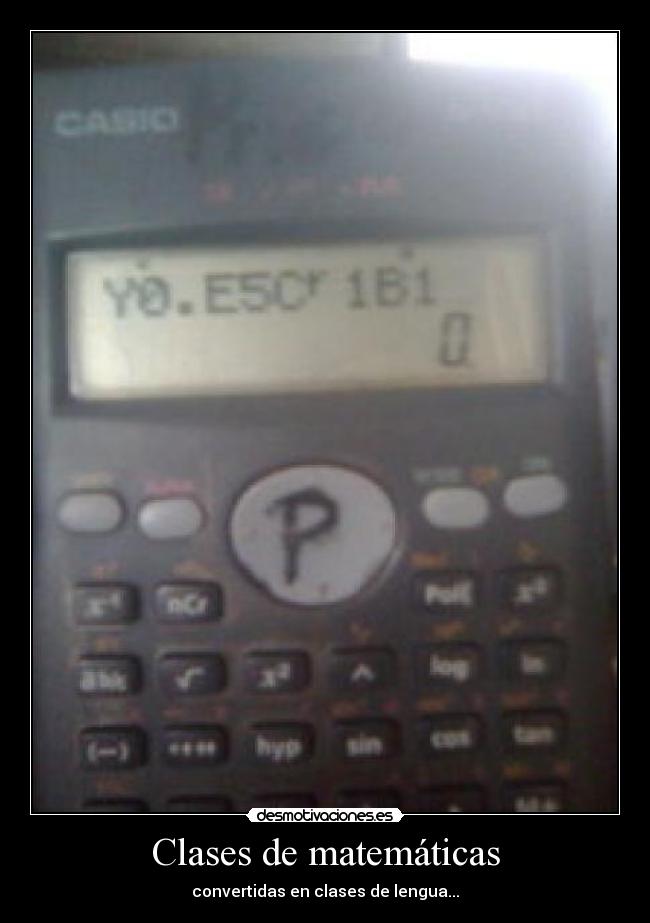 Clases de matemáticas -