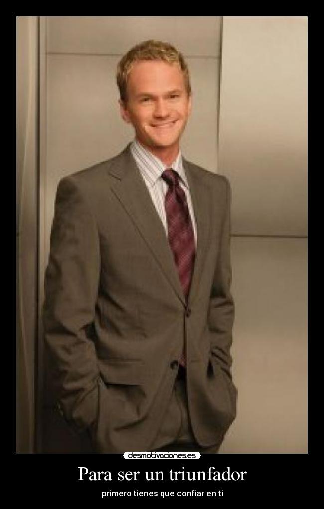 Para ser un triunfador - primero tienes que confiar en ti
