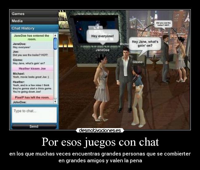 Por esos juegos con chat - 