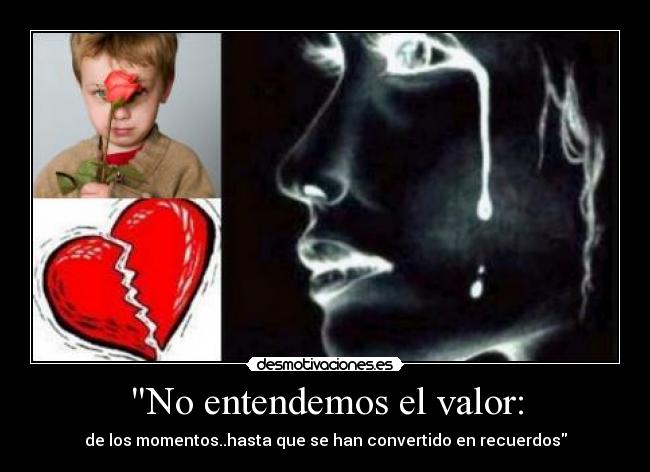 No entendemos el valor: - 