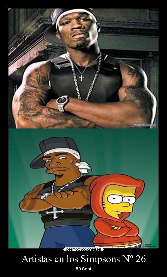 Artistas en los Simpsons Nº 26 - 50 Cent