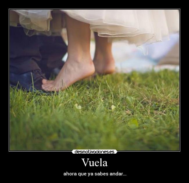 Vuela - ahora que ya sabes andar...