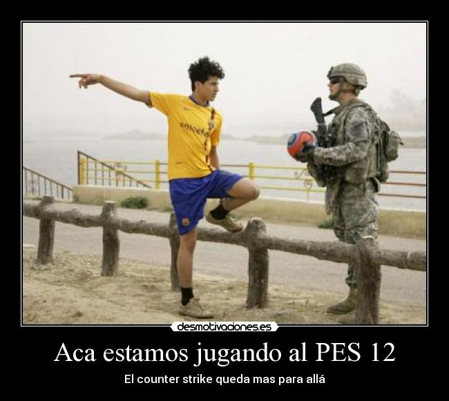 Aca estamos jugando al PES 12 -