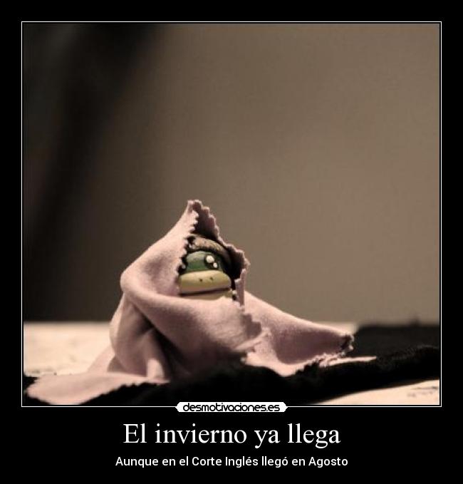 El invierno ya llega -