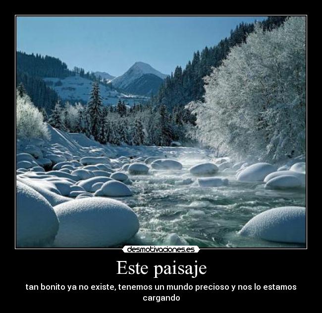 Este paisaje -