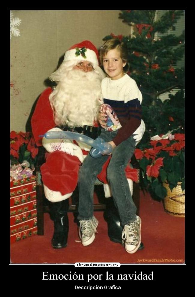 Emoción por la navidad - Descripción Grafica
