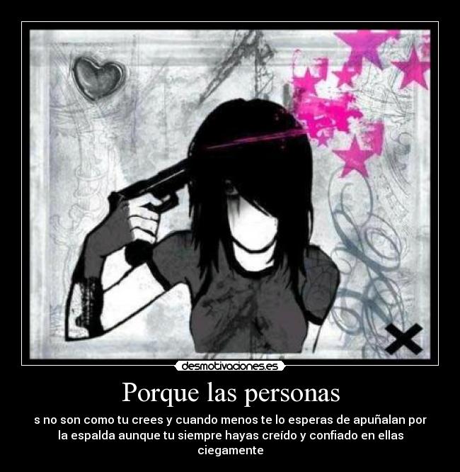 Porque las personas -