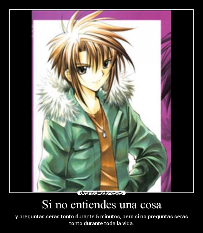 Si no entiendes una cosa -