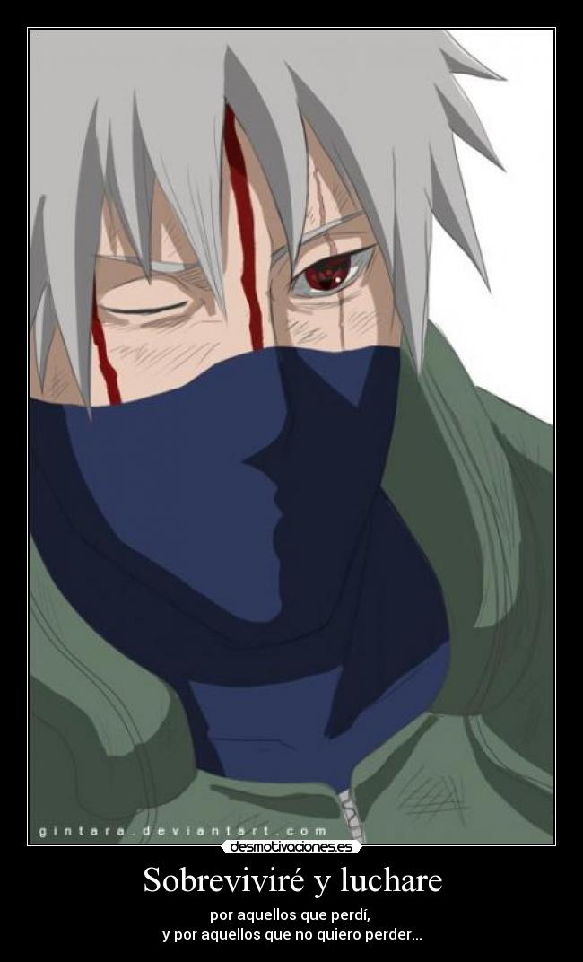 carteles anime kakashi desmotivaciones