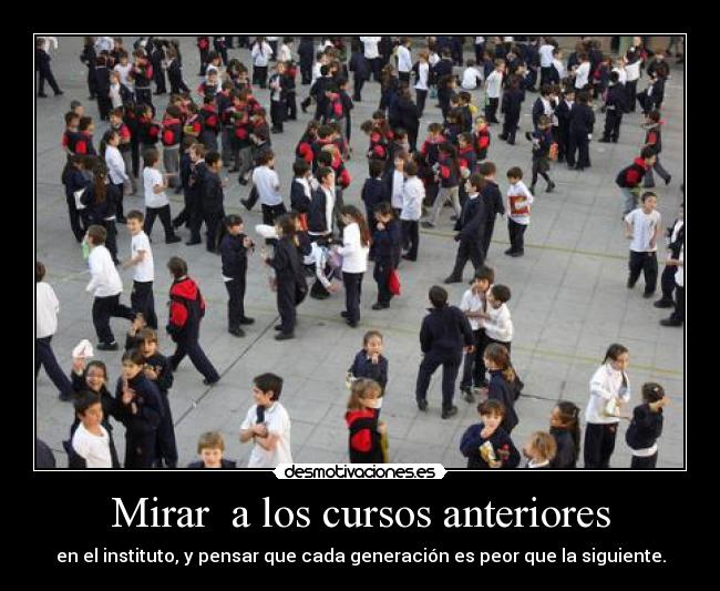 Mirar a los cursos anteriores -