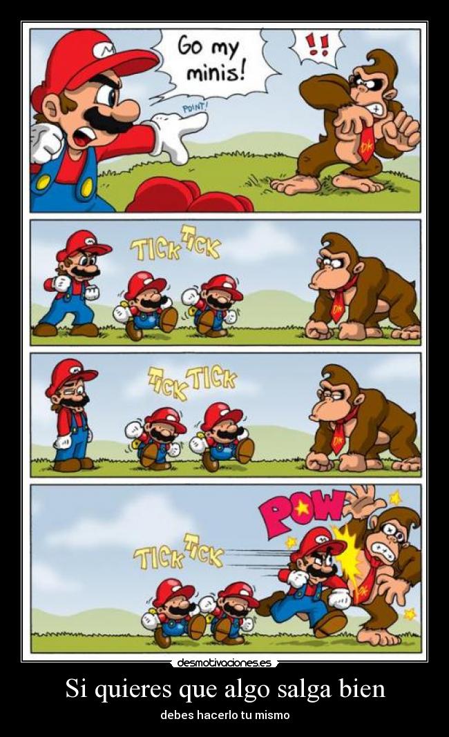 carteles super mini bros desmotivaciones