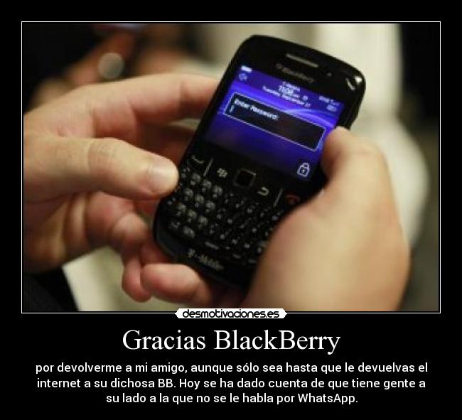 Gracias BlackBerry -