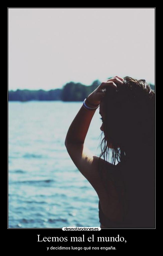 Leemos mal el mundo, - 