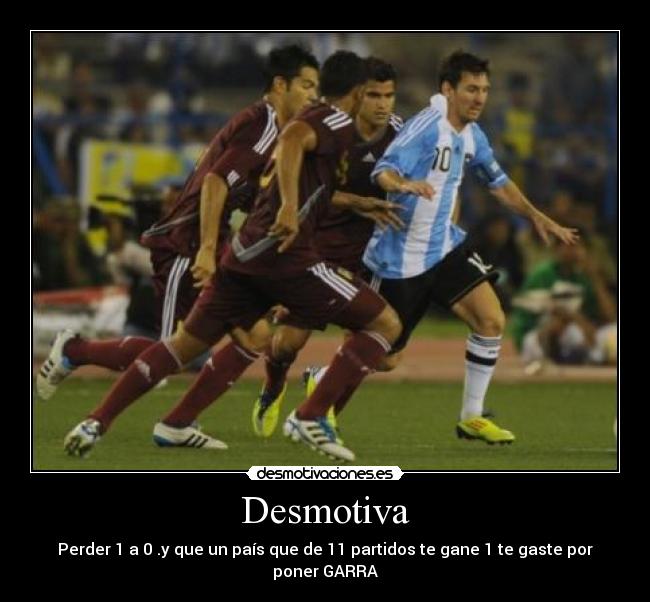 carteles messi argentina futbol venezuela desmotivaciones