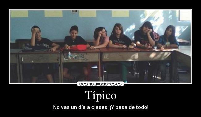 Típico - No vas un día a clases. ¡Y pasa de todo!