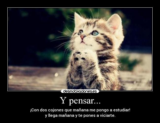 Y pensar... - 