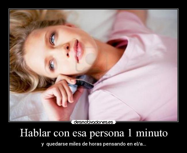 Hablar con esa persona 1 minuto - 