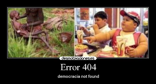 Error 404 - democracia not found