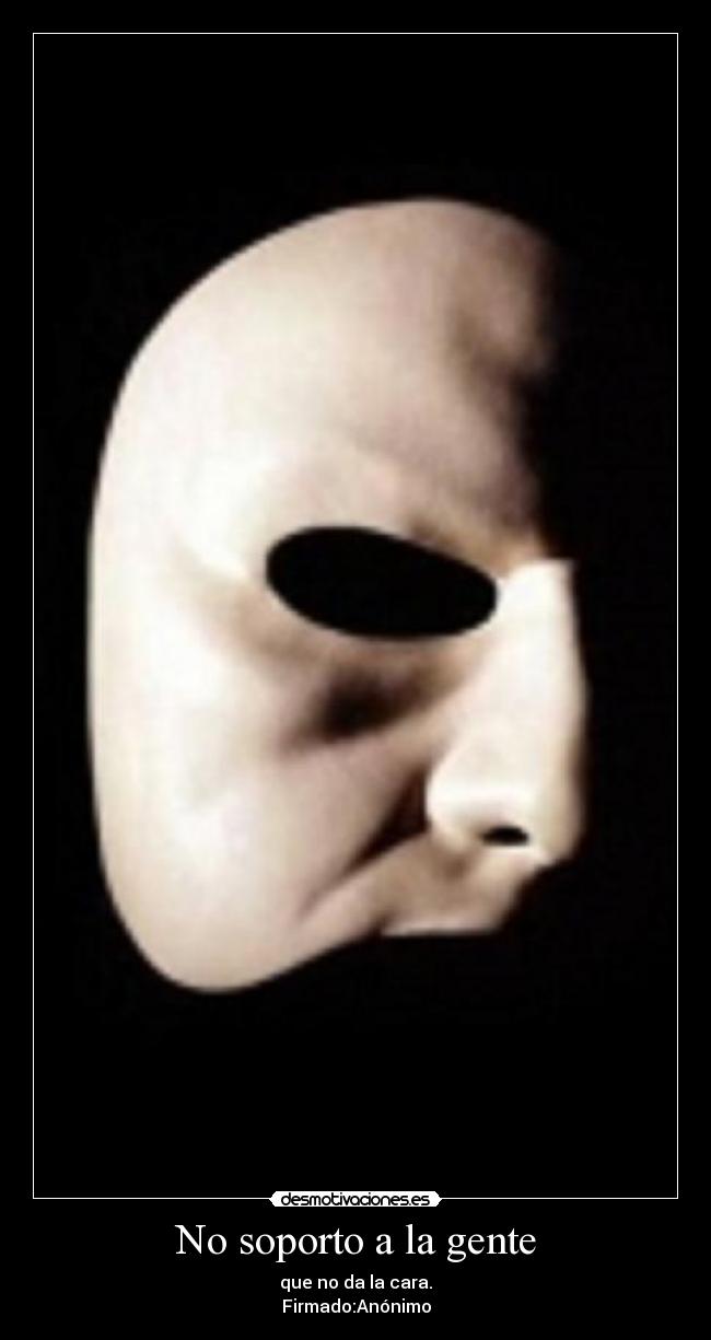No soporto a la gente -