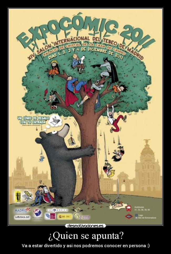 ¿Quien se apunta? - Va a estar divertido y asi nos podremos conocer en persona :)