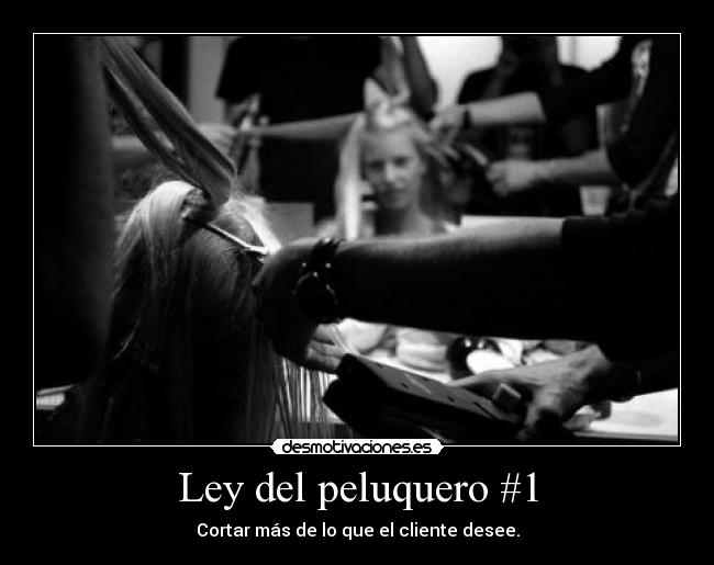 Ley del peluquero #1 - 
